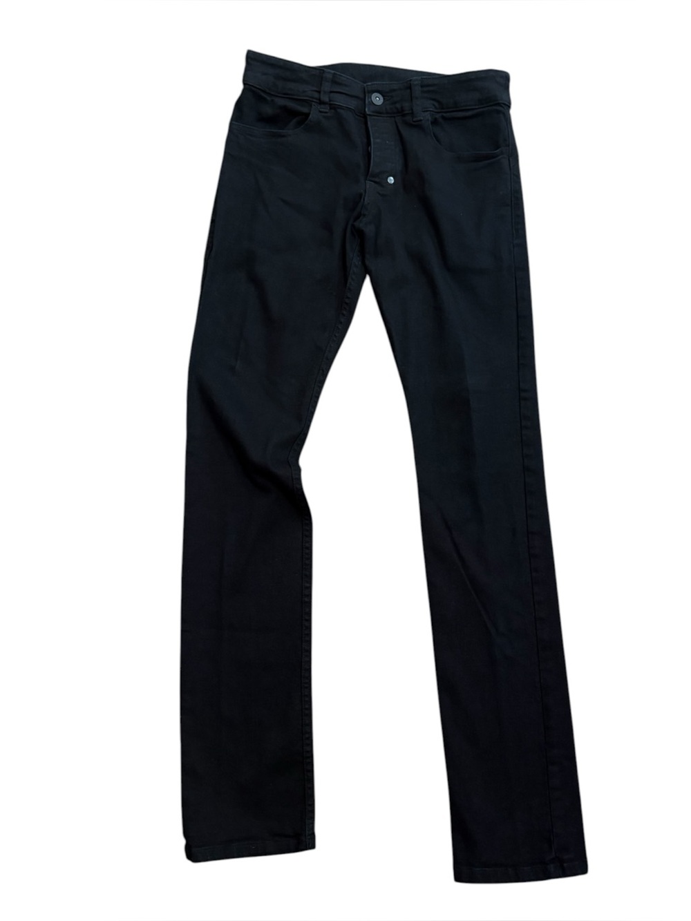 Rufskin Matchstick Slim Fit Denim Jeans Black Low Rise Button Fly Black Size 30